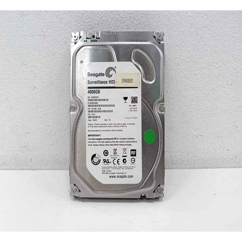 Hd Desktop Seagate Surveillance 4tb St4000vx000 Garantia Nf