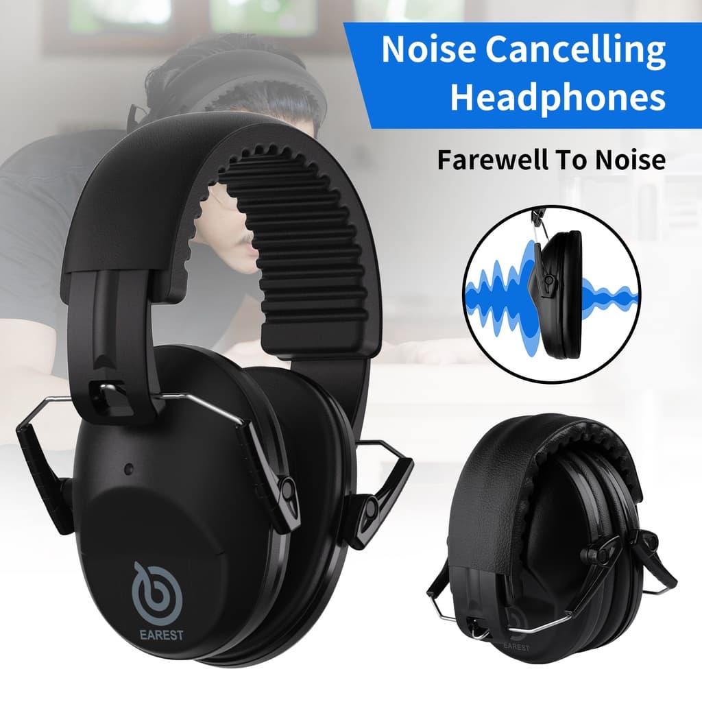 Proteção Auditiva Abafadores , Redução De Ruído De Ouvido De Segurança NRR 20 dB Defensores Auditivos Para Adultos E Crianças Estudo Do Sono