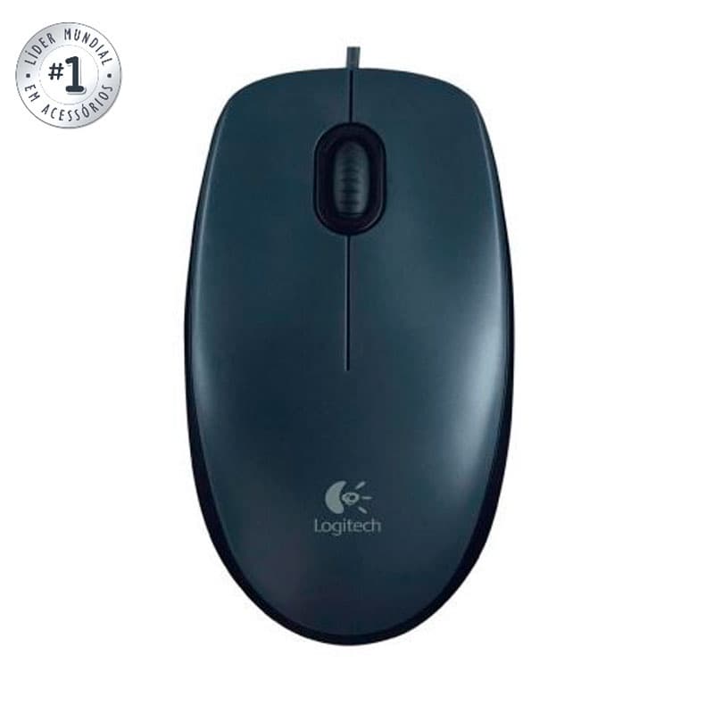 Mouse USB óptico M90 preto Logitech