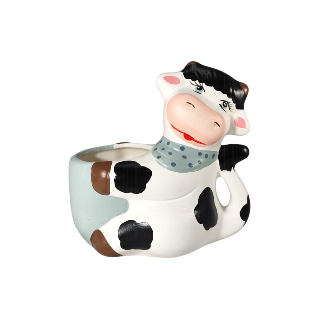 Porta Talher Vaca Utencilios para Cozinha Cesto Grande