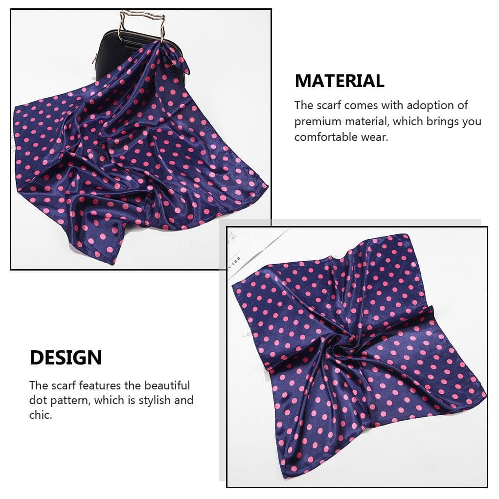 Lenço Feminino Moda Protetor Solar Acessório De Roupas Chique Dot Padrão Meninas Cachecóis Para Decoração Wear