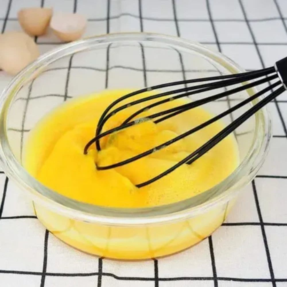 Batedor De Ovos Fuê De Silicone 25cm Grande Cabo em Inox