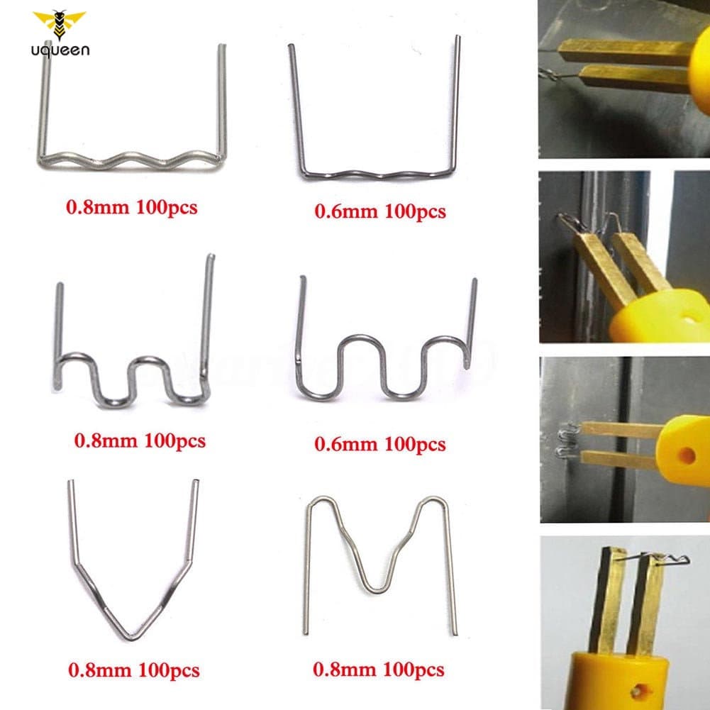 UQ 100Pcs Grampeadores Quentes Para Soldador De Plástico Kit De Reparo De Pára-Choques Danificado Carros