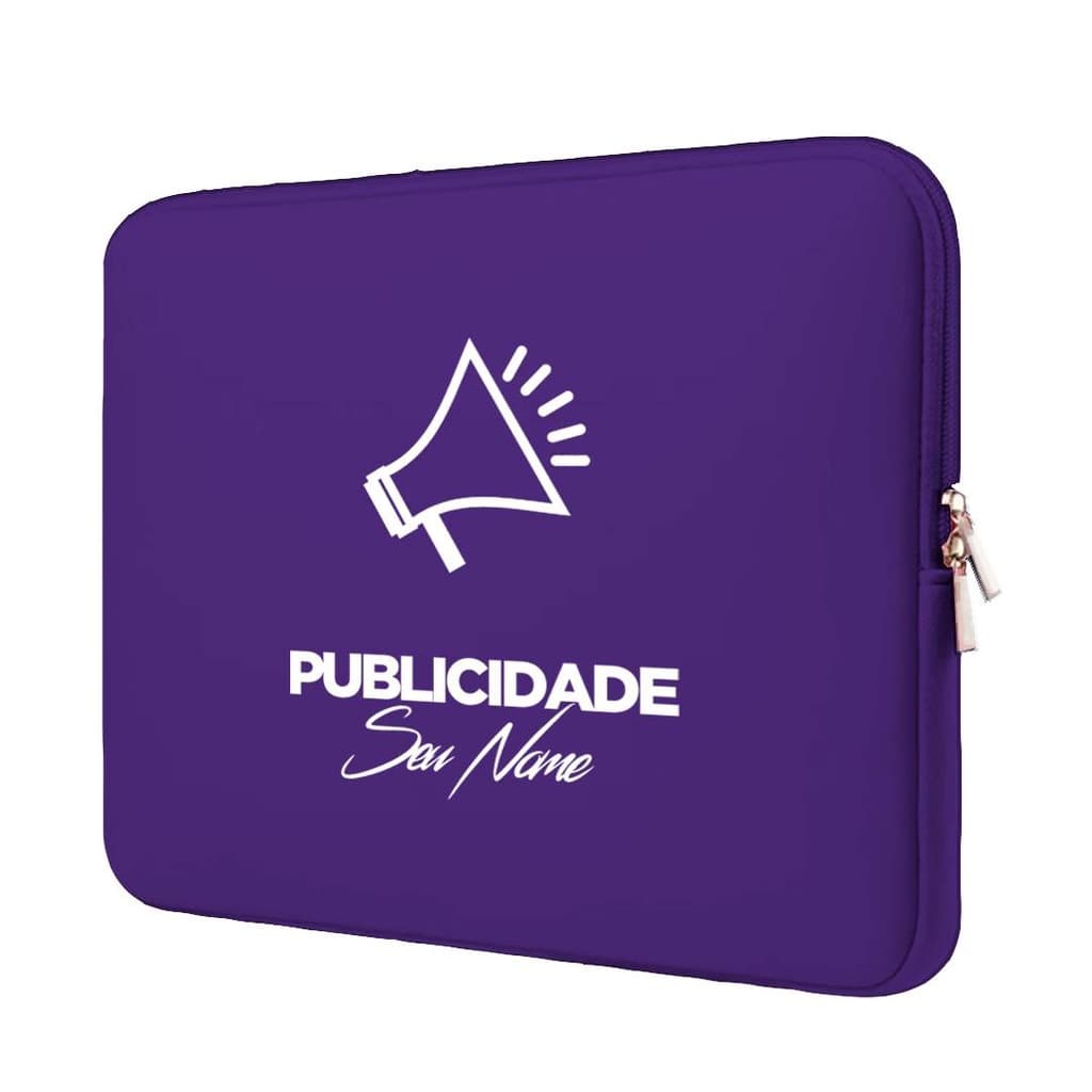 Capa Case Pasta Maleta Notebook Macbook Personalizada Neoprene 15.6/14.1/13.3/12.1/11.6/17.3/10.1 Publicidade 2