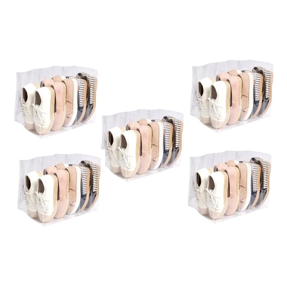 Kit Com 5 Sapateiras 5 Nichos Para Organização Sapato