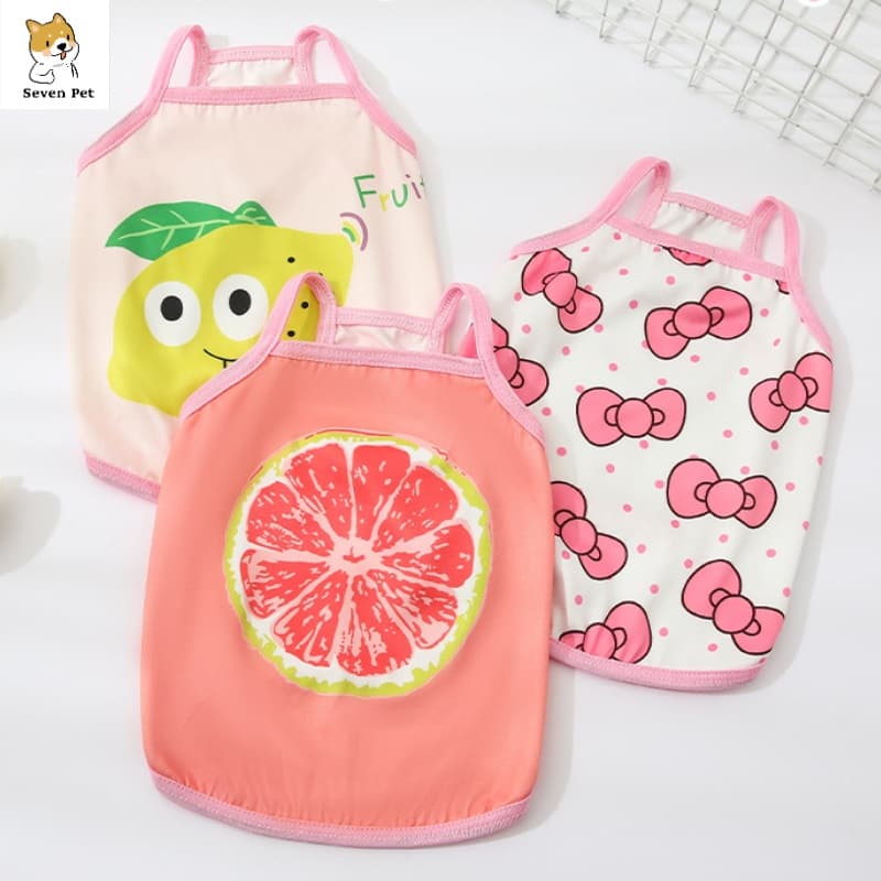 Roupas Para Cães Shih Tzu Femle Com Colete Respirável Cachorro Camiseta Gatos