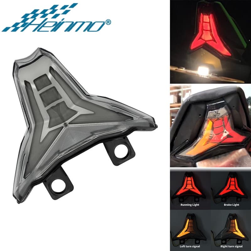 Para KAWASAKI Z1000 Ninja 400 Z400 ZX10R 2016-2020 Integrado LED Luz Traseira Sinal De Volta ZX6R 2019-2023