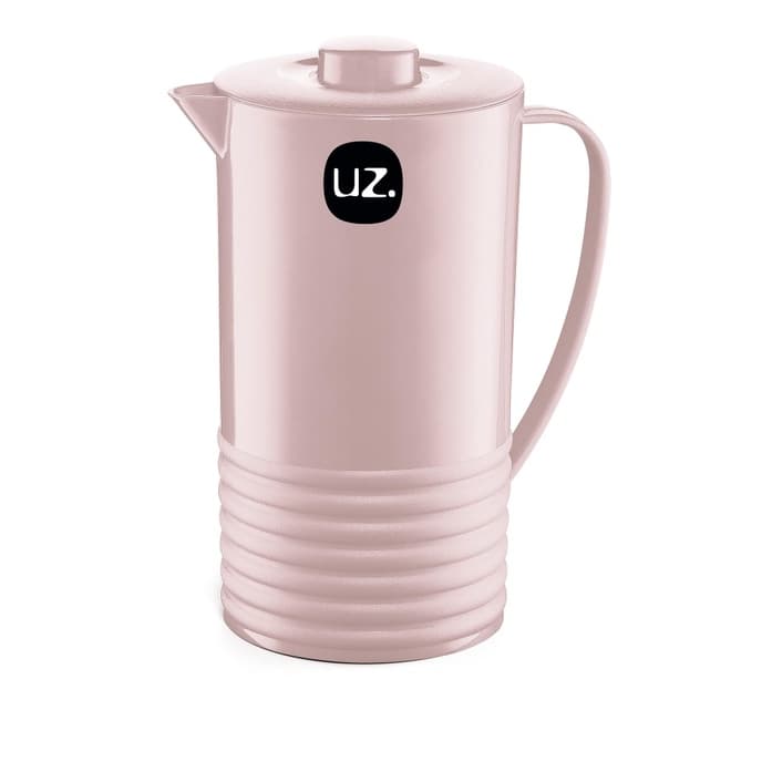 Jarra para Suco Água Plus 1,8 Litros Plástico ROSA Sólido UZ