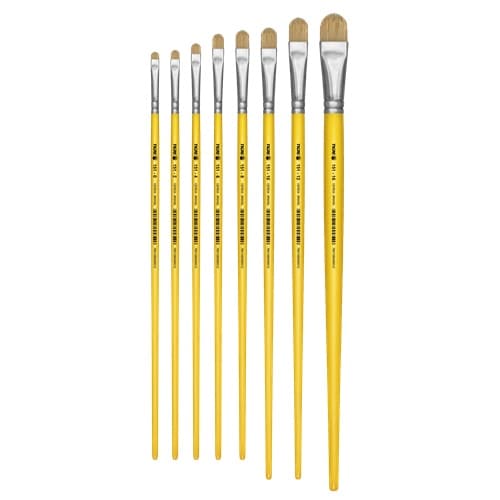 Kit 7 Pinceis Tigre 151Lixado Lingua de Gato Para Pintura de Tecido