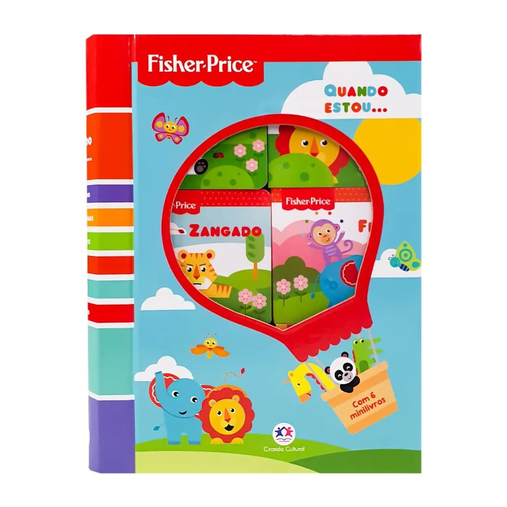 Box com 6 Minilivros Fisher-Price - Quando estou... | Ciranda Cultural