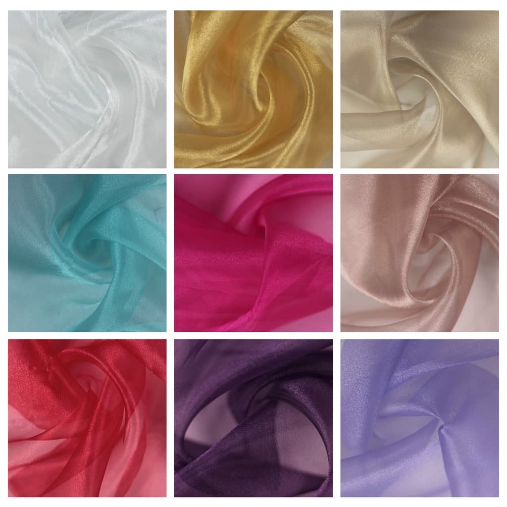 3m Tecido Organza Cristal 100% Poliester ( 3m x 1.50m )