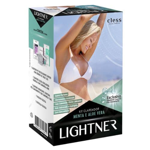 Kit Descolorante para pelos Lightner Menta e Aloe Vera