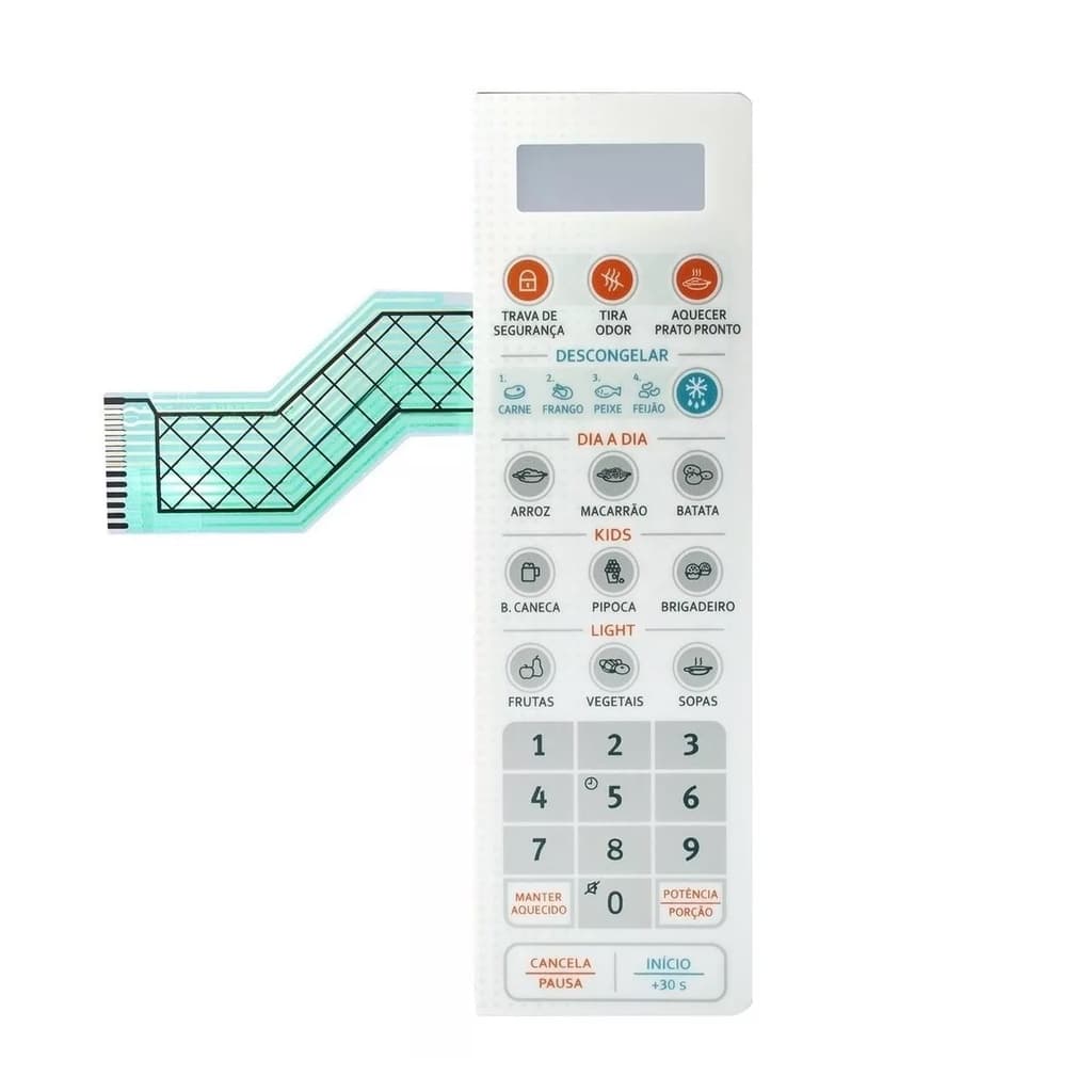 Painel Membrana Teclado Para Microondas Electrolux Mt030 Mto 30 Similar