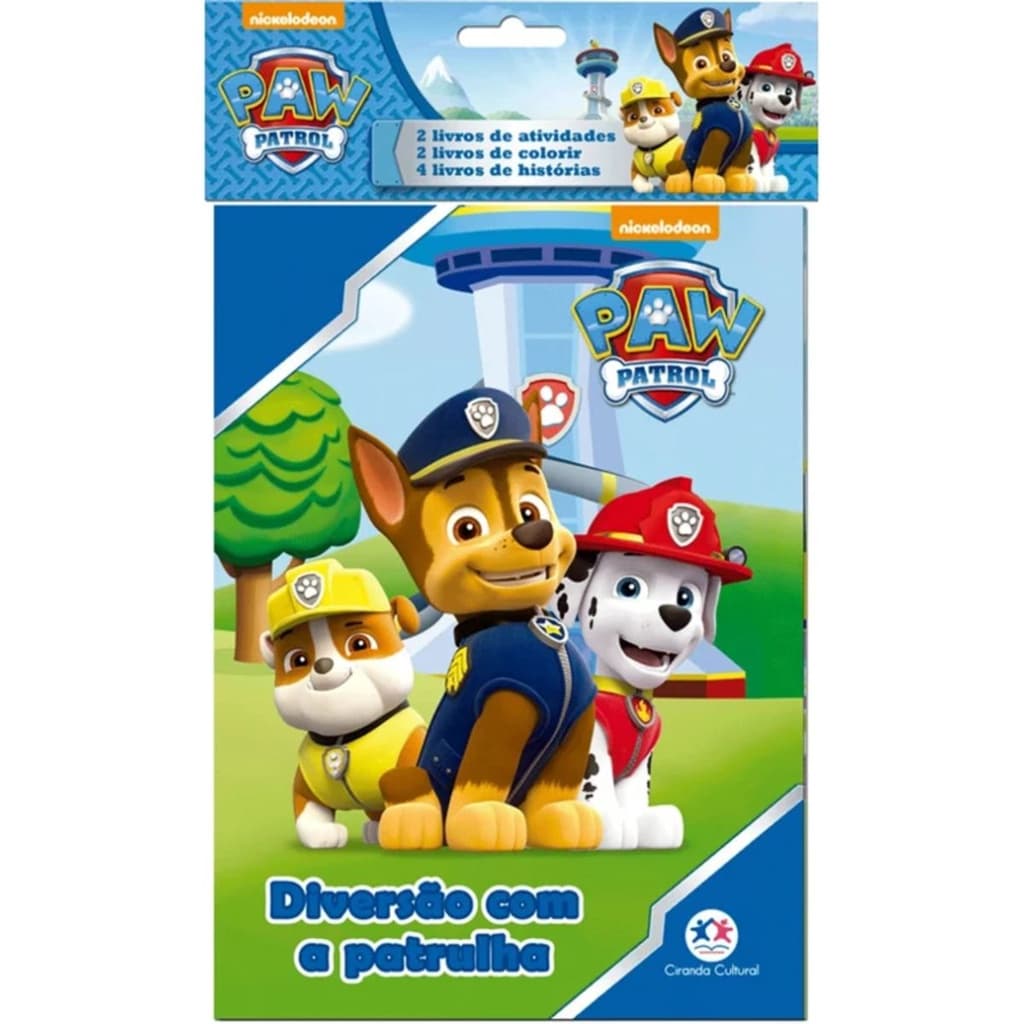 Kit Patrulha Canina com 8 Livros | Embalagem Econômica