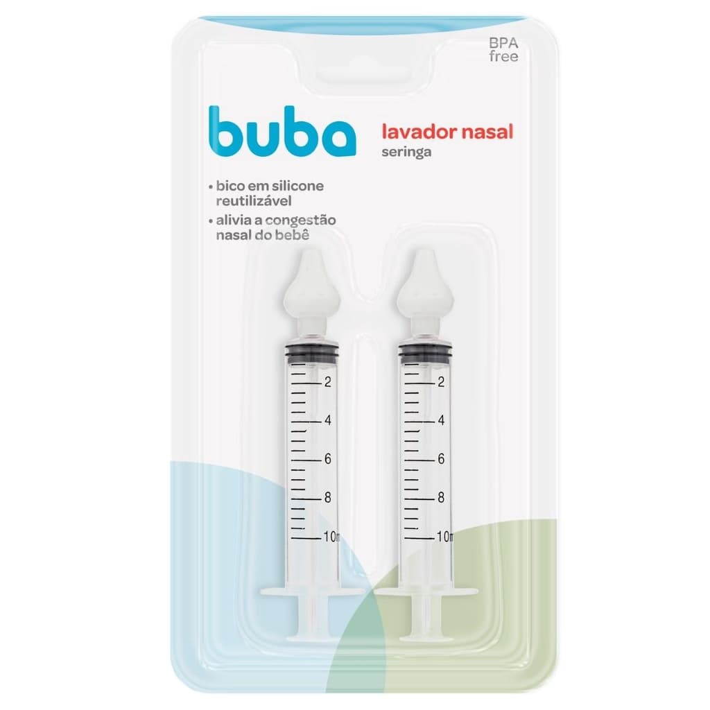 Lavador Nasal Seringa com Ponta Silicone Buba