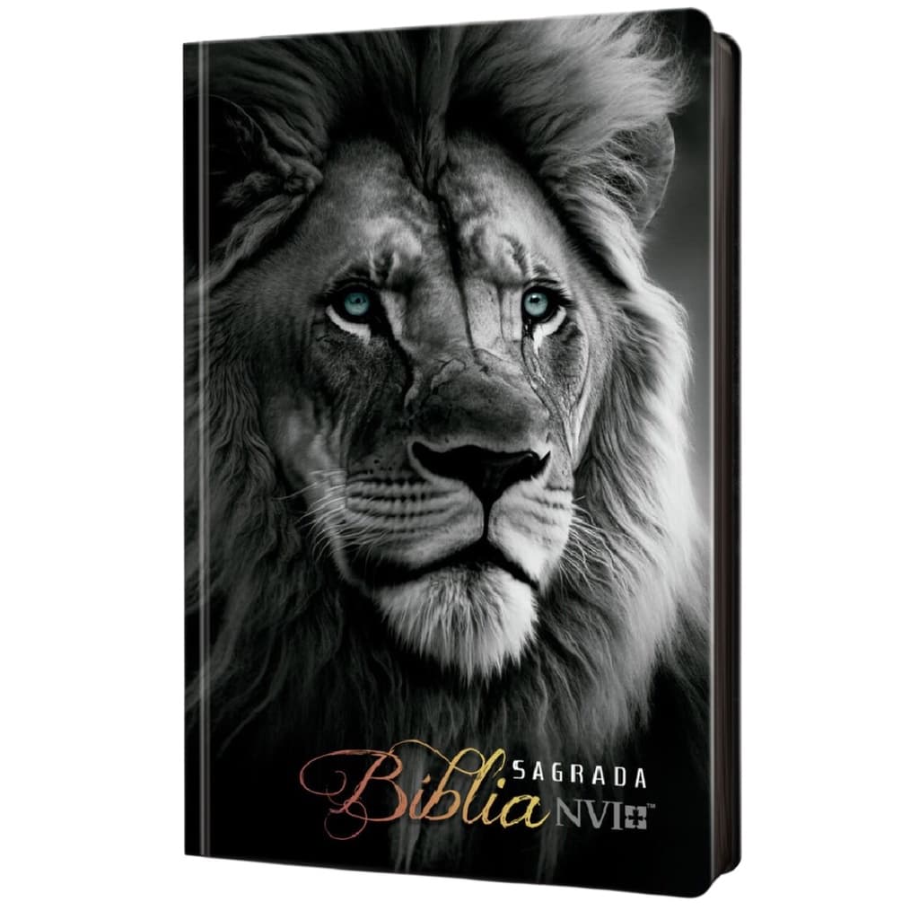 Bíblia Sagrada Leão Soberano | Capa Dura NVI | Palavras de Jesus em Vermelho
