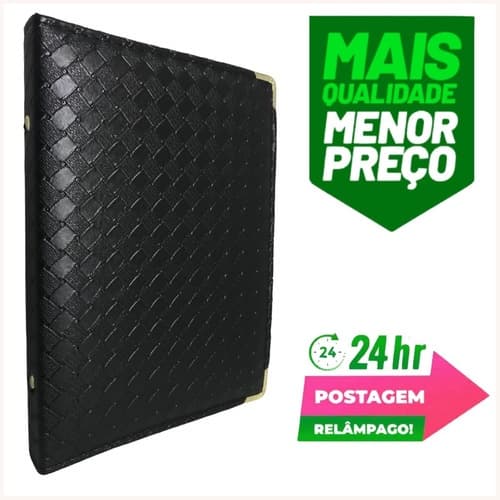 Pasta Para Hinos Hinário Coral Louvores Grupo Igreja Catálogo Promoção (N4 Trançada - Cor Variável)