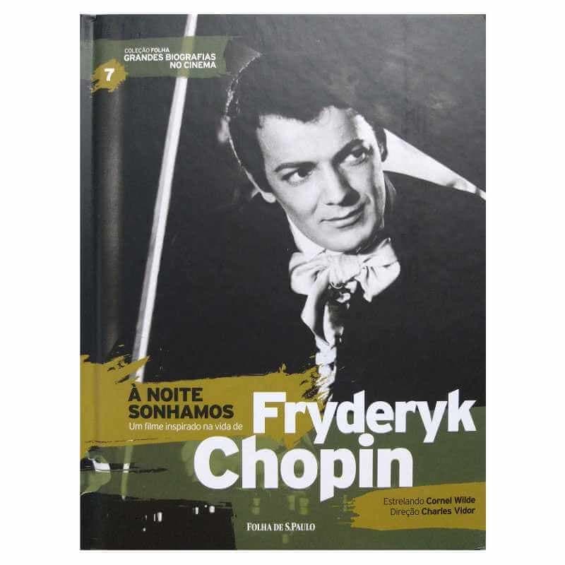 Livro Físico Com DVD Coleção Folha Grandes Biografias no Cinema V. 7 À Noite Sonhamos Inspirado em Fryderyk Chopin
