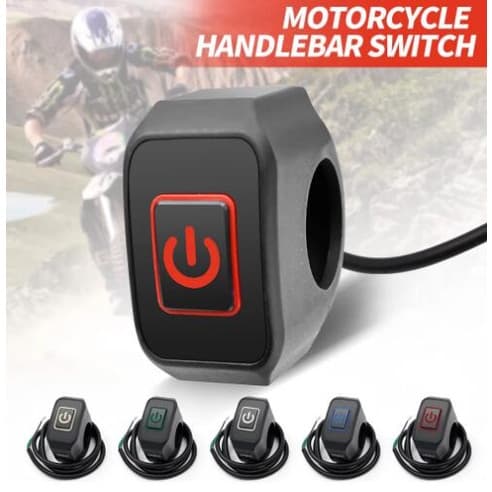 Luz led À Prova D'água No Interruptor De Desligamento Da Barra De Manivela Tipo Motocicleta