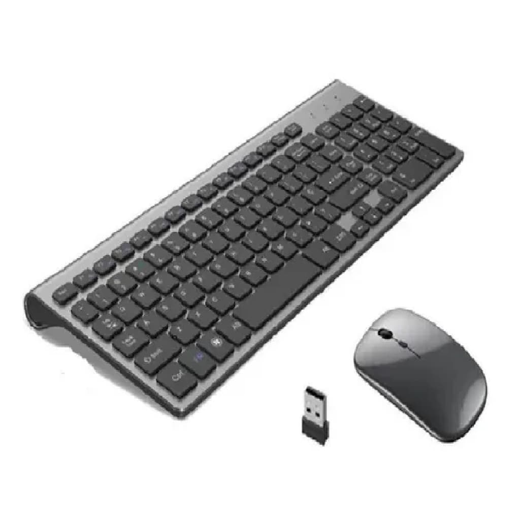 Kit Teclado Mouse Smart Sem Fio 2.4g Recarregável Wireless