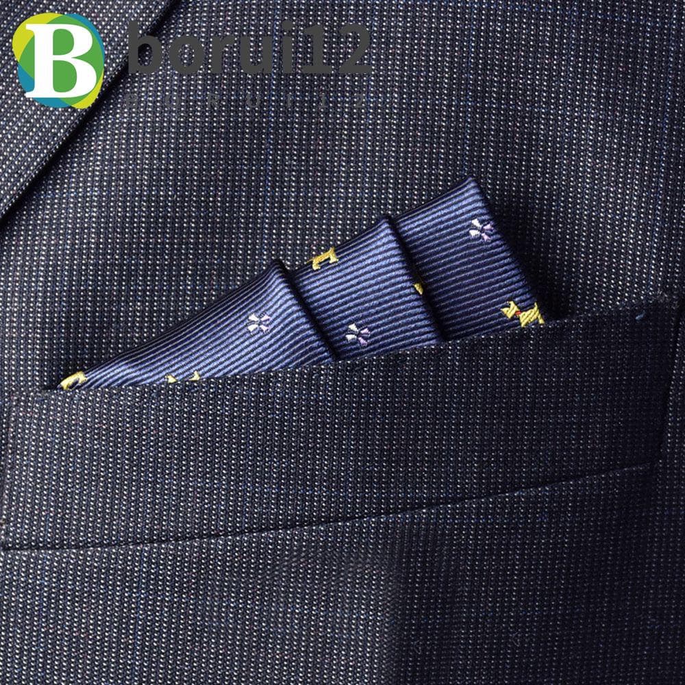 BORUIB Lenço De Casamento Homem Vintage Para Pontos De Listras Masculinos Toalhas De Bolso De Algodão