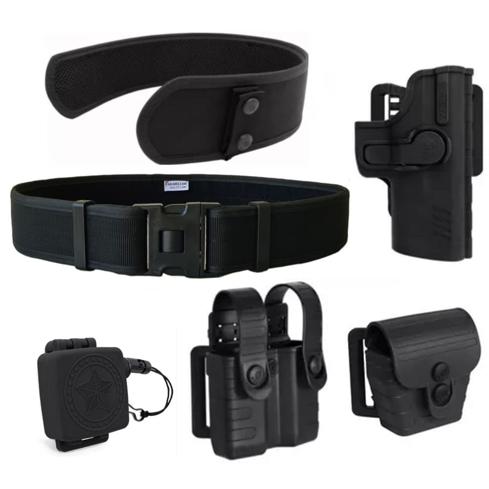 Coldre Pro Sr + Acessórios Bélica + Cinto e Protetor Lombar