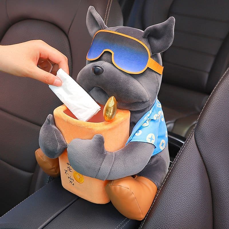 2026 Nova Caixa De Tecido Do Carro Lata De Lixo 2-Em-1 Criativo Bonito Apoio De Braço Gaveta net Vermelho Decorações