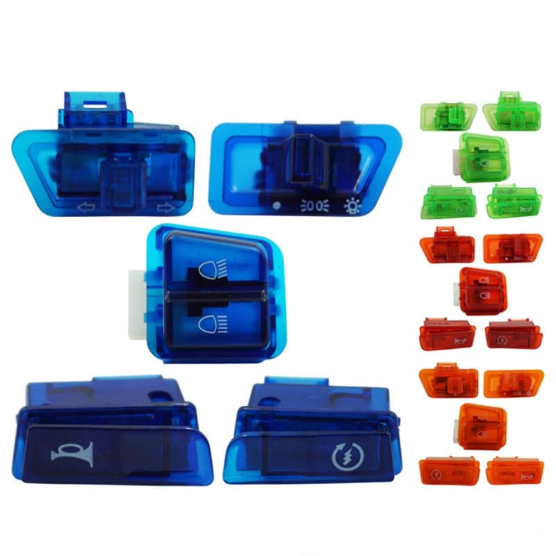 Novo 5pcs GY6 50cc 125cc 150cc Botão De Partida Da Motocicleta Com Sinal De Giro Buzina Dimmer