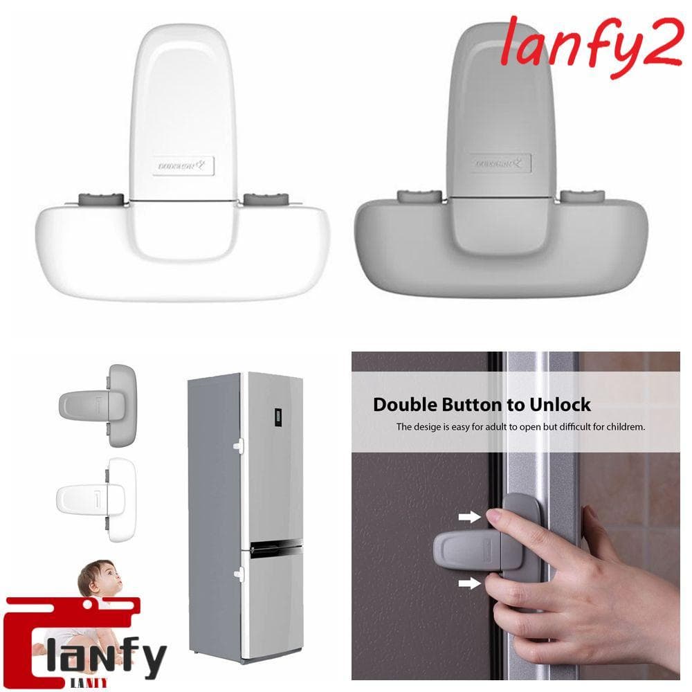 Lanfy Trava De Porta De Geladeira / Geladeira / Protetor De Bloqueio Para Crianças / Multicolorido