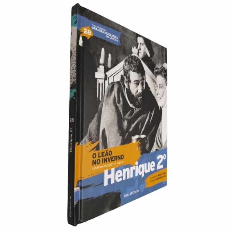 Livro Físico Com DVD Coleção Folha Grandes Biografias no Cinema Vol 28 O Leão no Inverno Inspirado em Henrique 2º