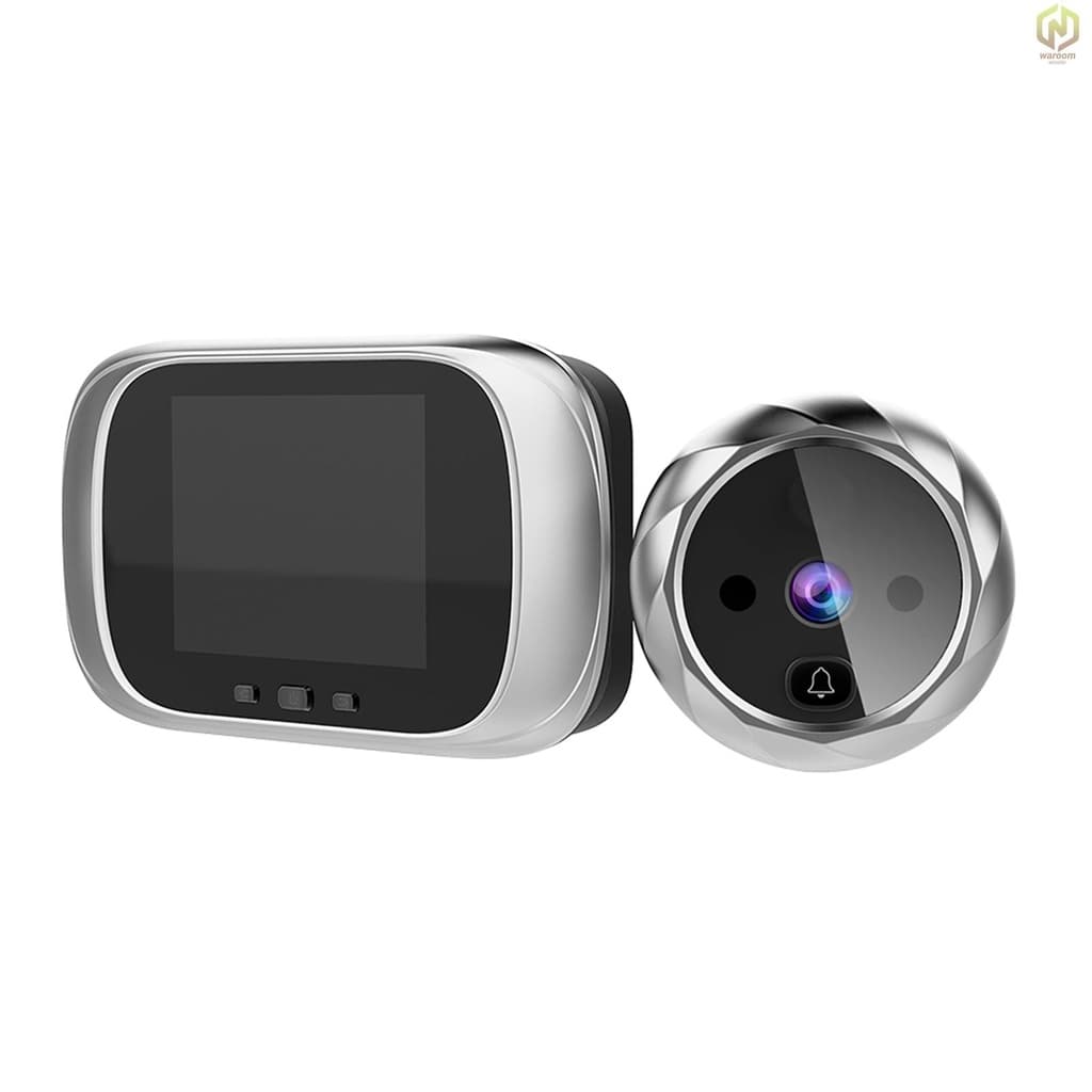Visor Digital De Porta Peephole Câmera Sino De 2,8 Polegadas Tela LCD Visão Noturna Tiro Fotográfico Monitoramento Para