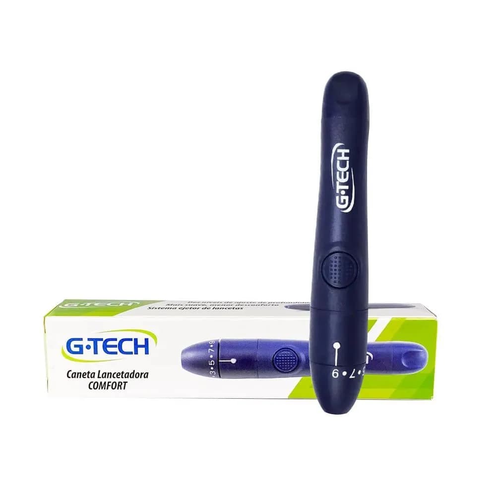 Caneta Auto Lancetadora Portátil Para Controle De Glicose E Glicemia