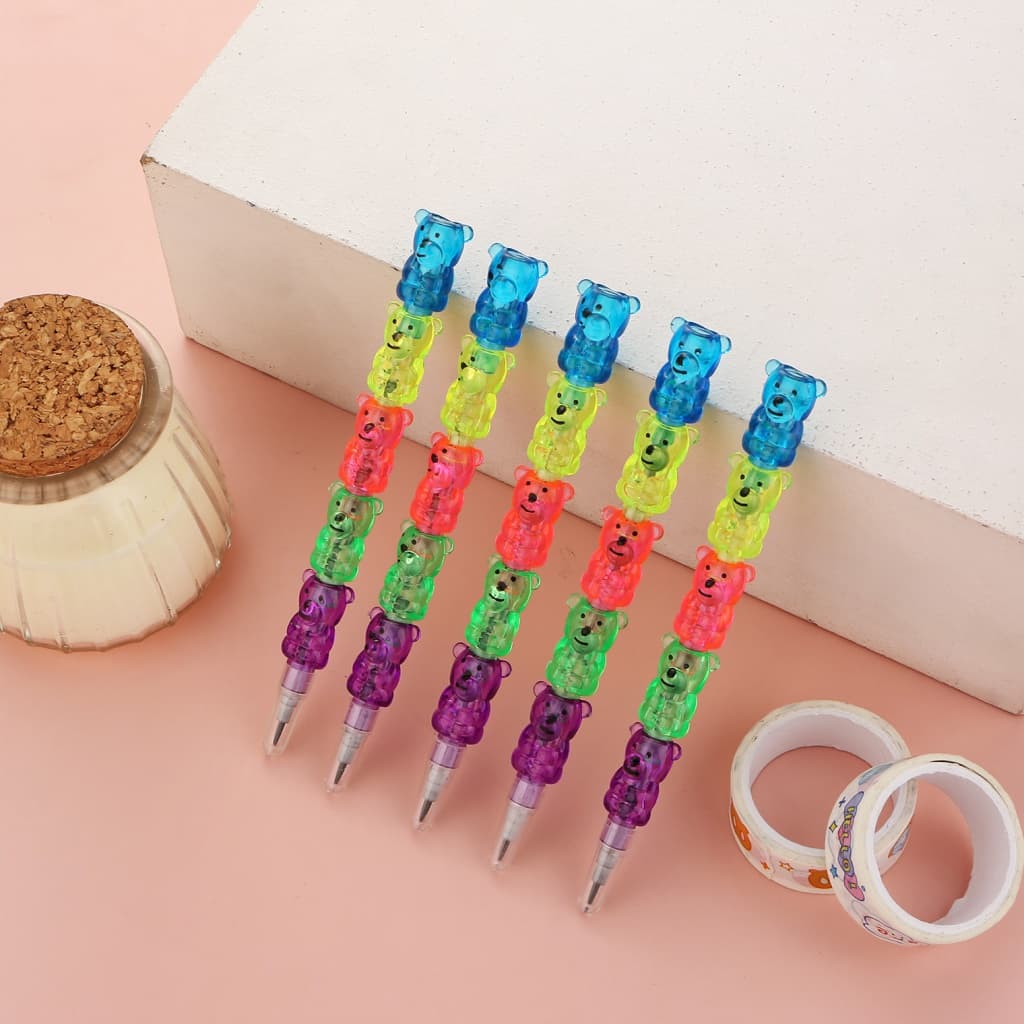 Lápis De Urso Multi-Secção Construção Prêmio De Suprimentos Para Estudantes