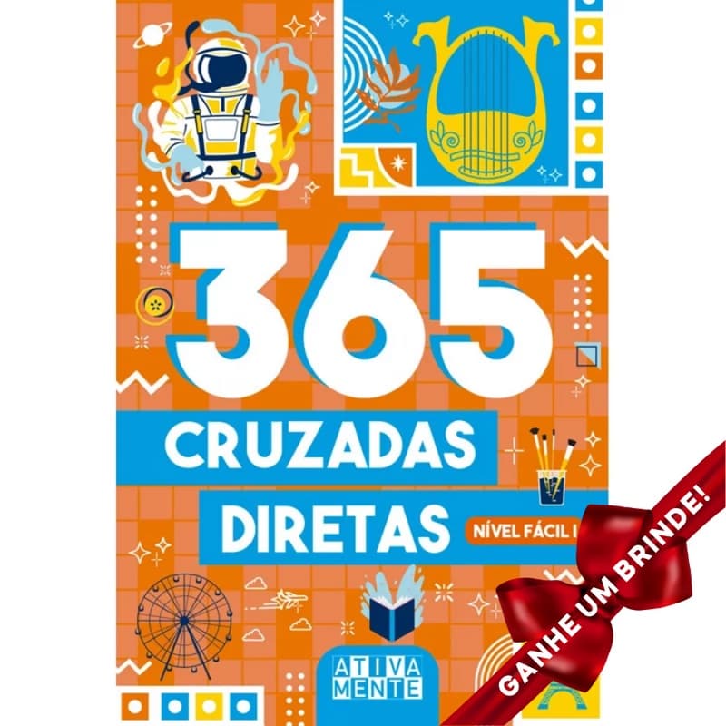 Livro 365 cruzadas diretas - nível fácil I Ciranda Cultural Infanto Juvenil Fantasia Clássicos