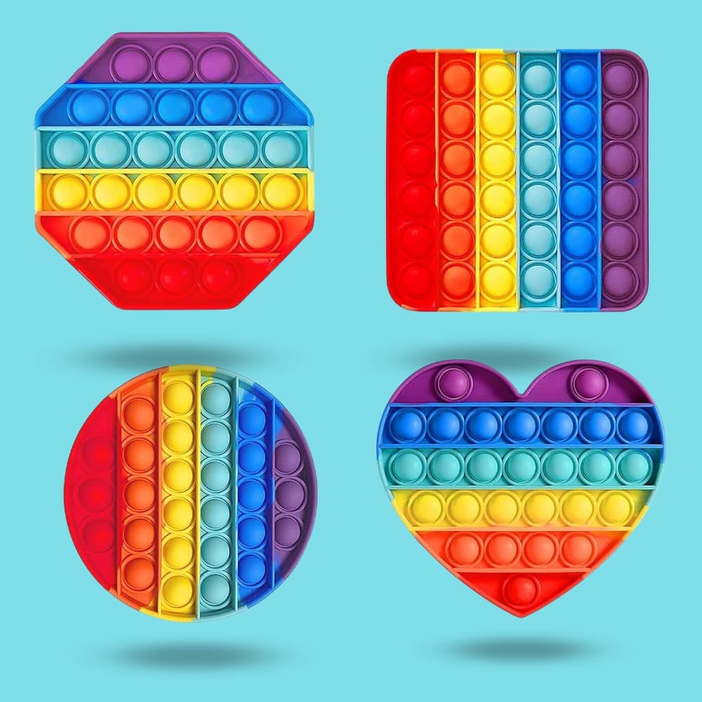Pop It Alívio Do Estresse Brinquedo Apertar Bolha Push Colorido Fidget Sortido