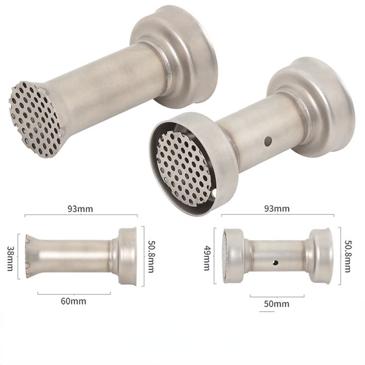 Silenciador De Escapamento De Motocicleta Com Inserção Universal De 51 Mm Defletor Removível