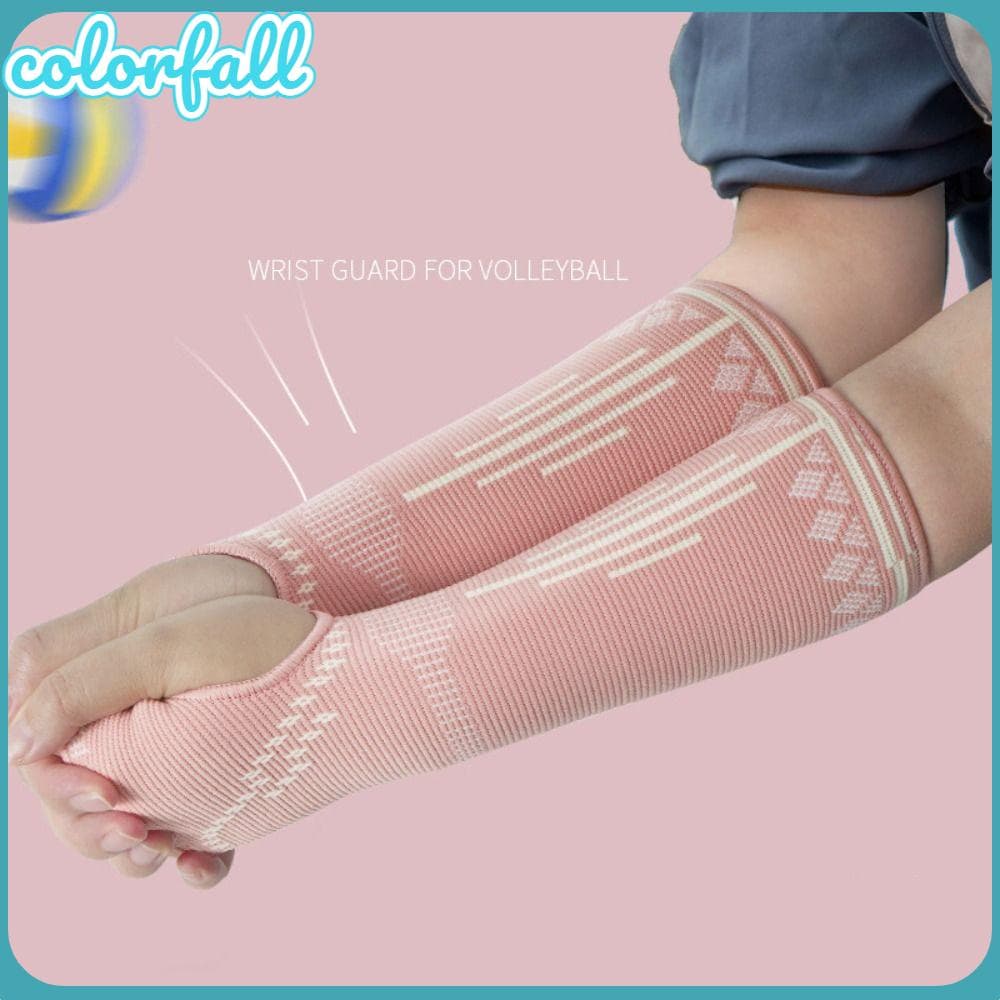 Mangas De Braço De Vôlei COLORFALLC , Pulseira Esportiva De Poliéster S/M/L , Pulseiras De Proteção Para Roupas