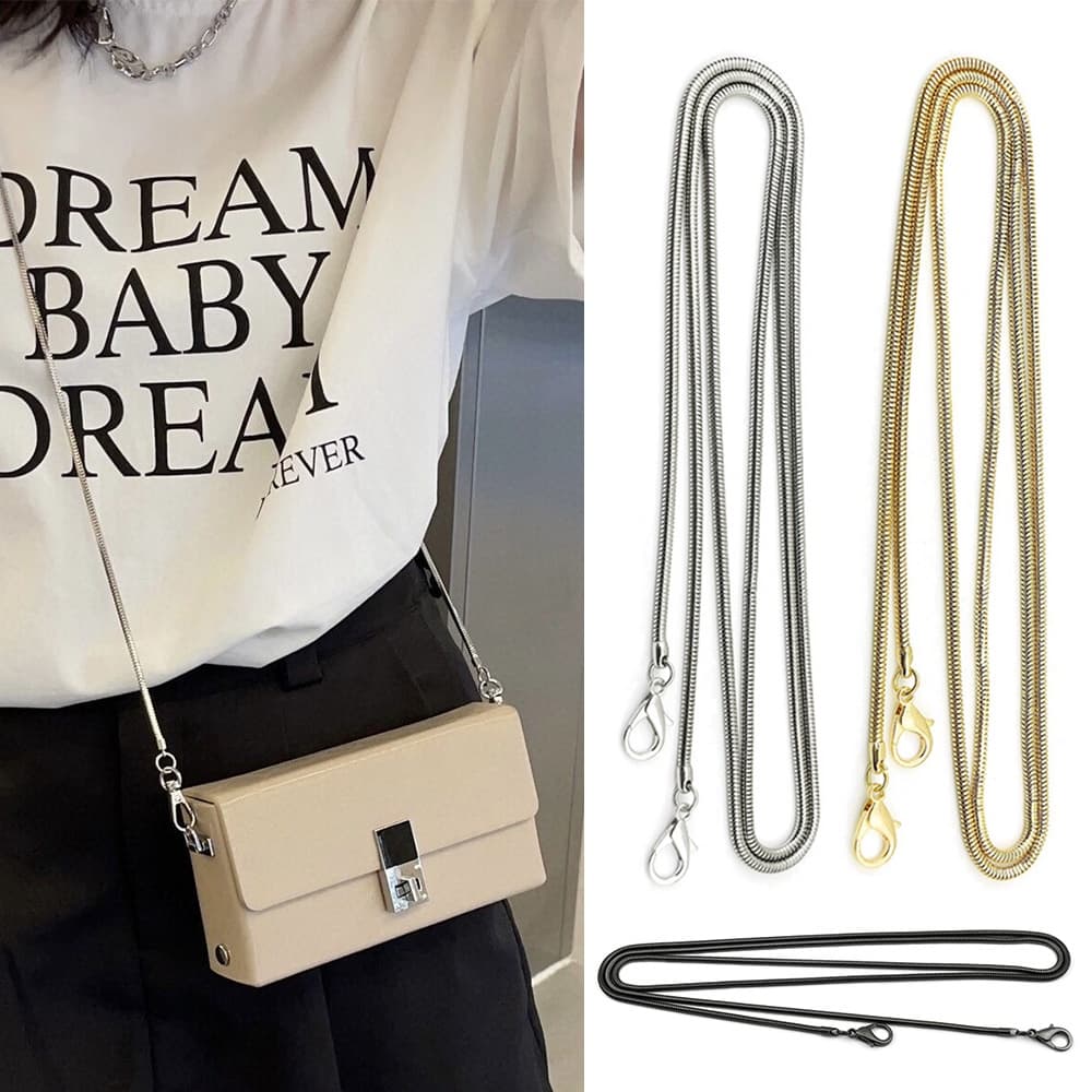 Bolsa De 120cm De Substituição De Alça De Saco Cobra Corrente Para Mão Ombro Com Tiracolo
