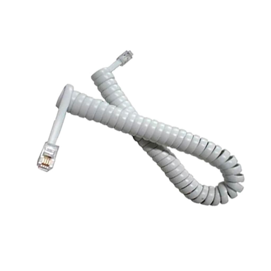 Cabo Telefone Espiralado Branco 1 Metro Original Connect Pro