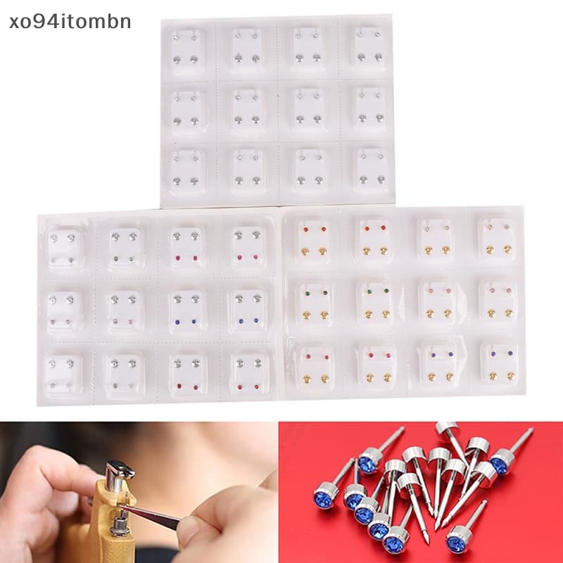 itens 24Pcs Brincos Ferramenta De Aço Cirúrgico Para Orelha Mulher ite