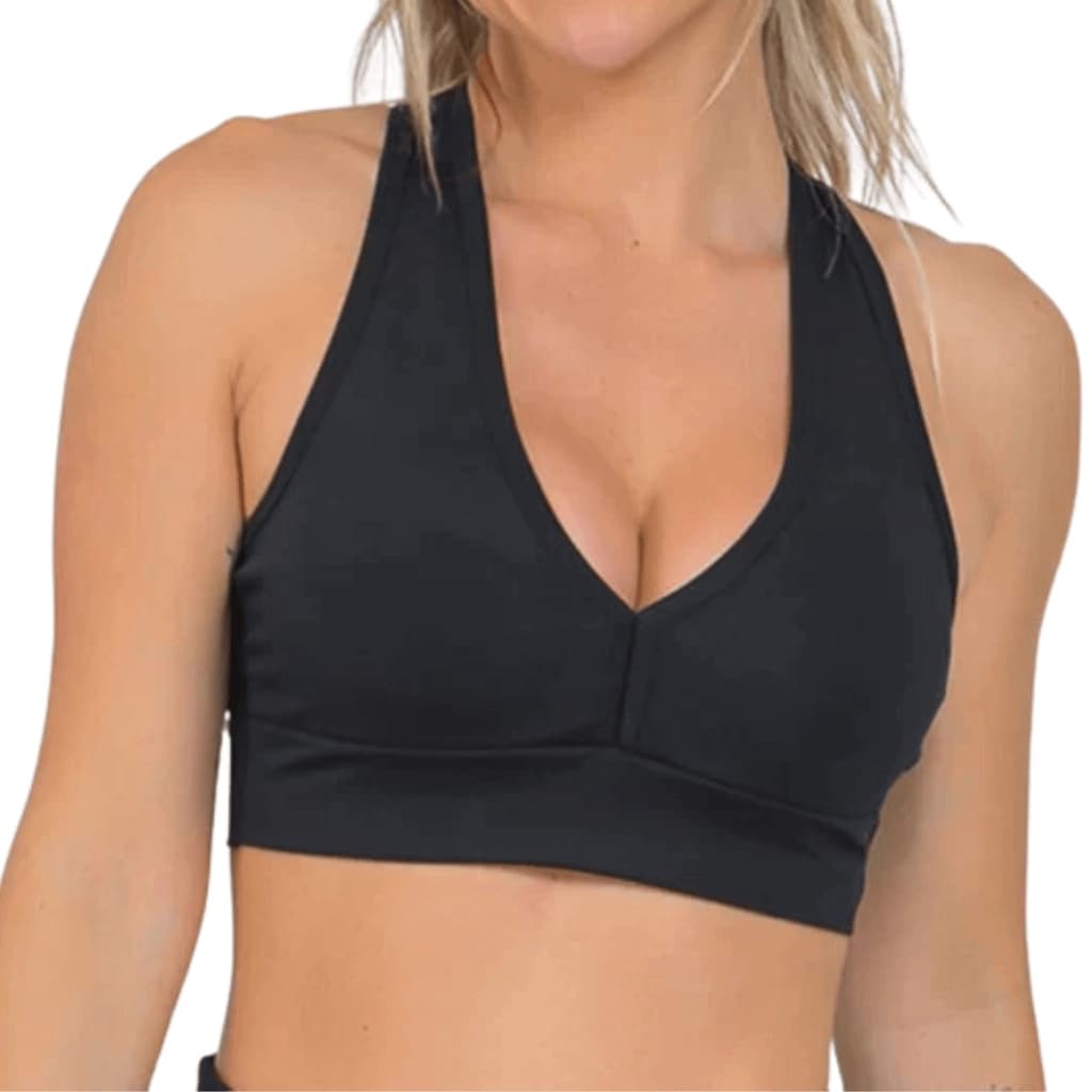 Top Feminino Nadador Com Bojo Removível Fitness Academia Suplex