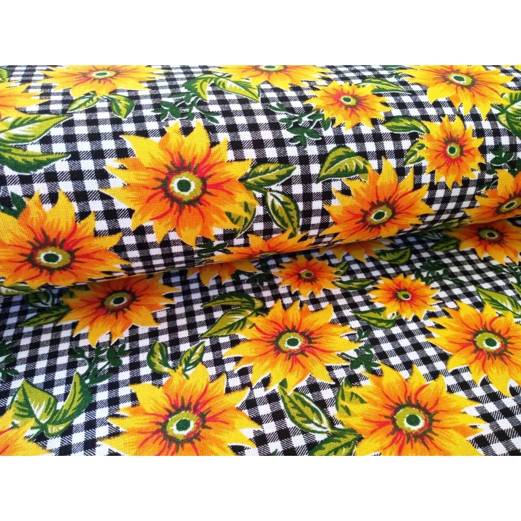 Girassol Tecido Tricoline 100% Algodão 50cm Largura padrão 1,50m ler descrição