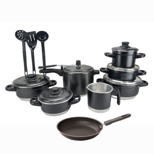 Jogo De Panela + Panela De Pressão 4/5 + Talher + Frigideira