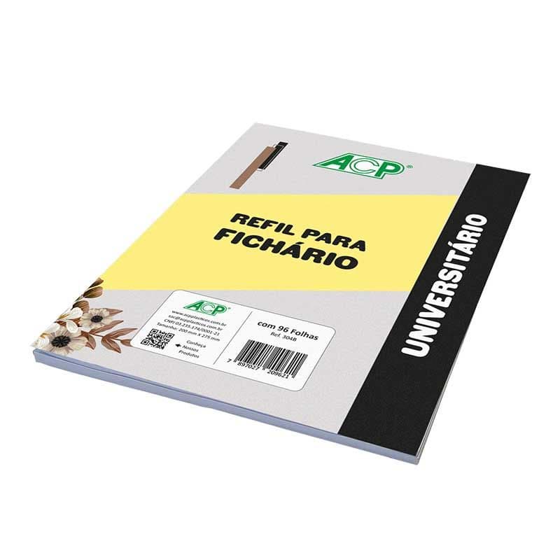 Bloco Refil de folhas A4 para fichário universitário ACP