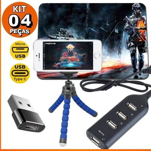 Kit Gamer Para Celular Completo Barato Top Mobilador Ff Pubg