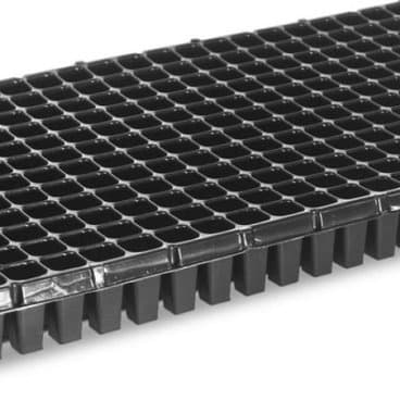 Bandeja Fina de Plástico Flexível 288 células Quadrada Nutriplan Preto Sementeira Mudas Horta