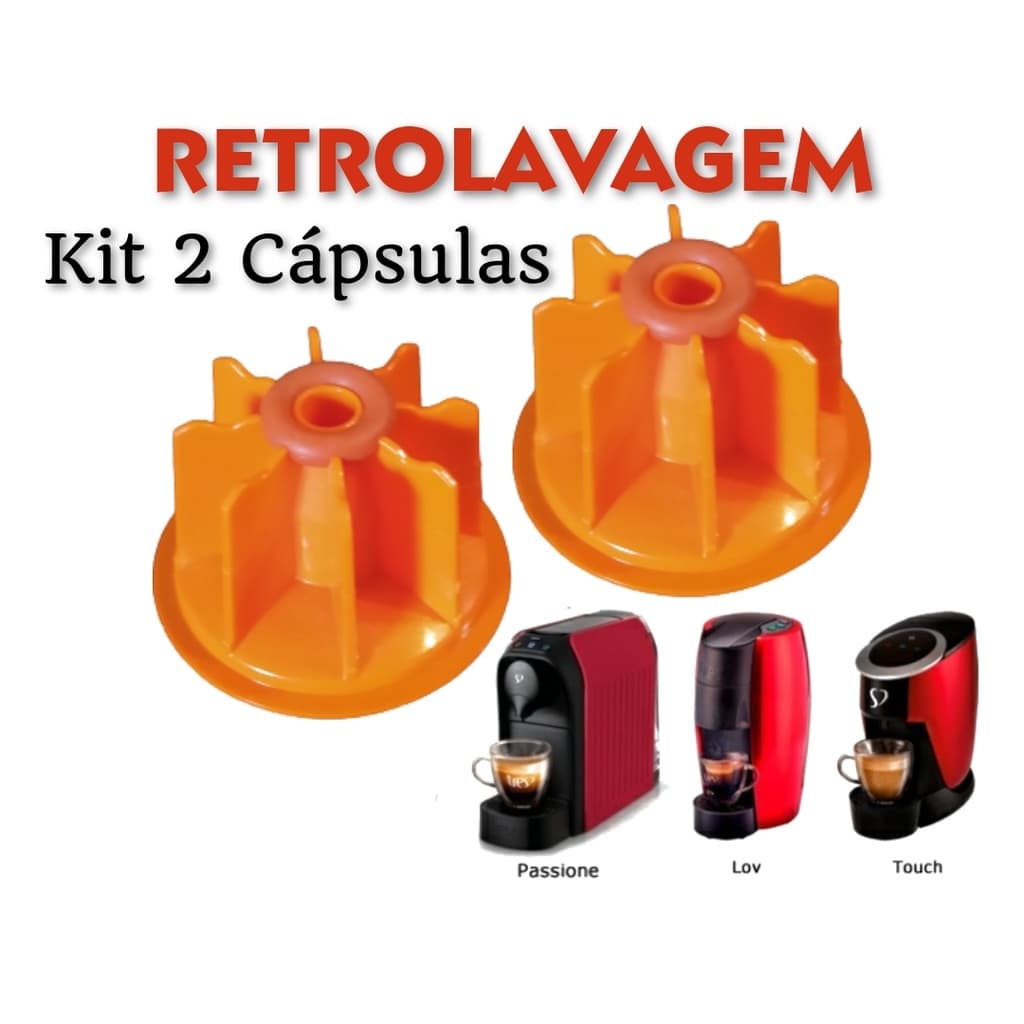 Kit 2 Cápsula Retrolavagem compatível com Cafeteira Três Corações