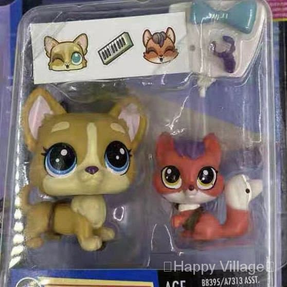 Boneca bonito Pequeno Animal Pet Model LPS Brinquedos Mini Cat Dog Old Pet Shop Figma Brinquedos para Crianças Presente