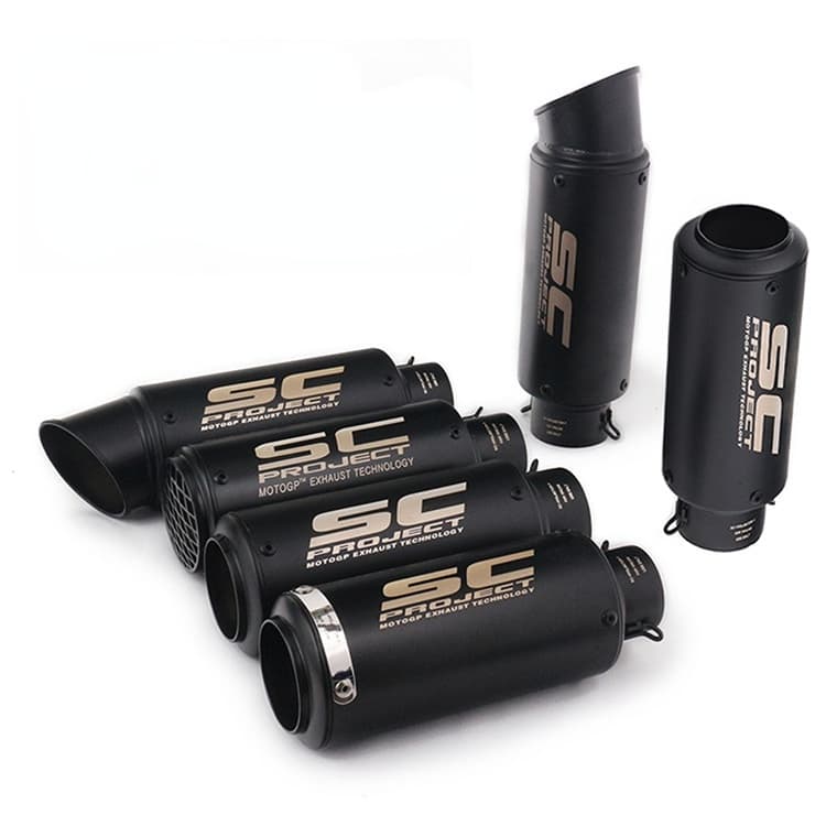 Ponta De Escape Universal Para Motocicleta , Entrada De 51/60 Mm , Silenciador De Tubo Deslizante Ekzos