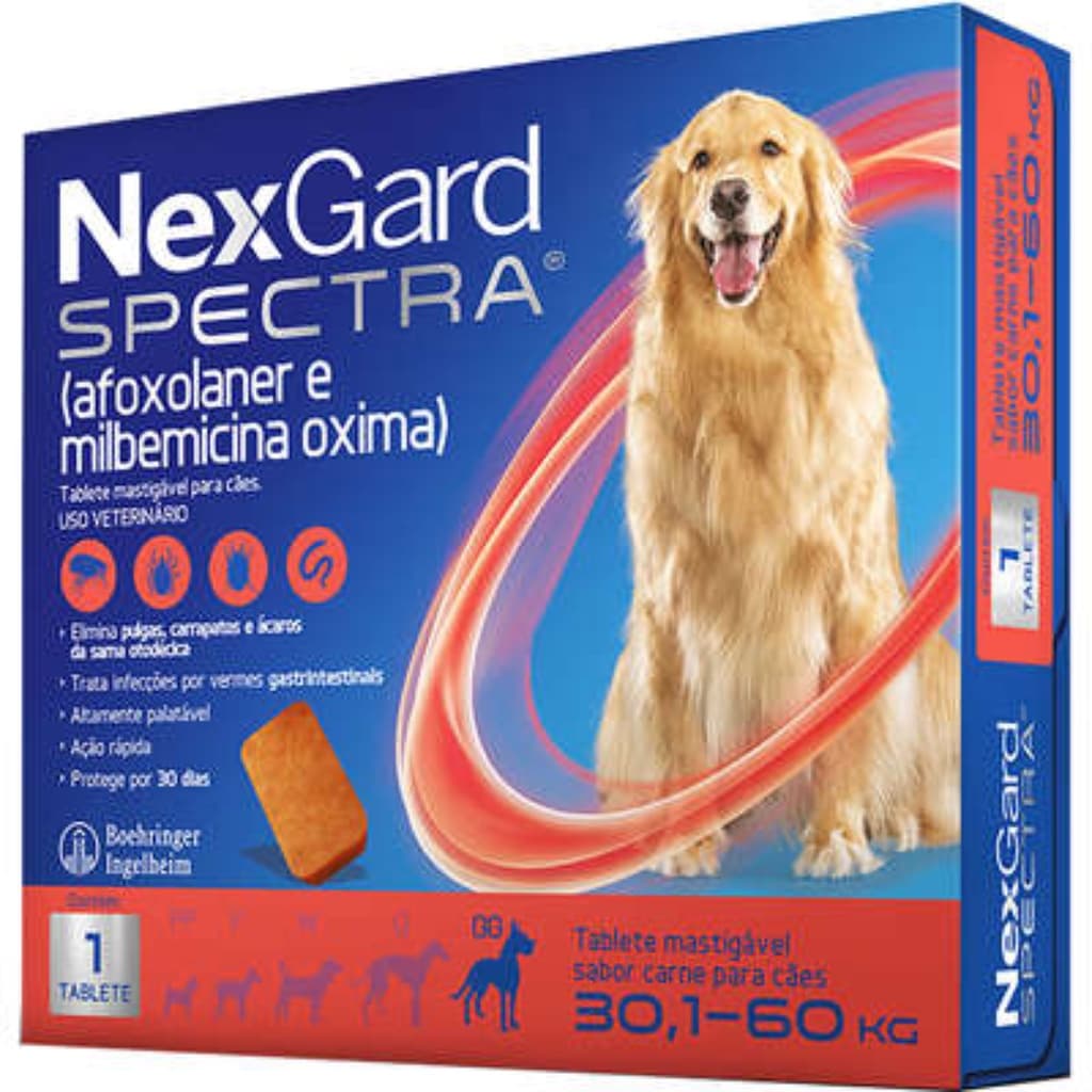 Nexgard Spectra Cães De 30,1 A 60kg Caixa Lacrada Original
